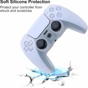 White Silicone Rubber Case Controller Skin│PS5