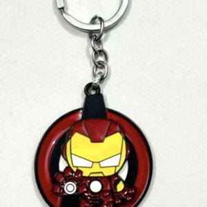 Iron Man Rotating Spinner Metal Keychain