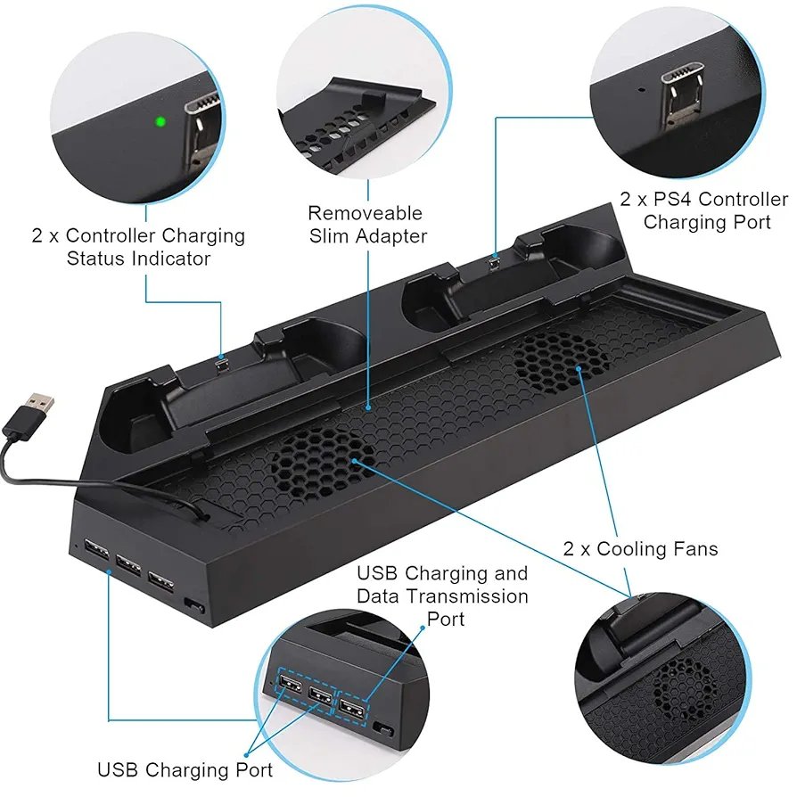 Vertical Cooling Stand for PS4 FAT/SLIM/PRO - Image 9