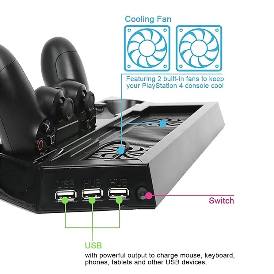 Vertical Cooling Stand for PS4 FAT/SLIM/PRO - Image 4