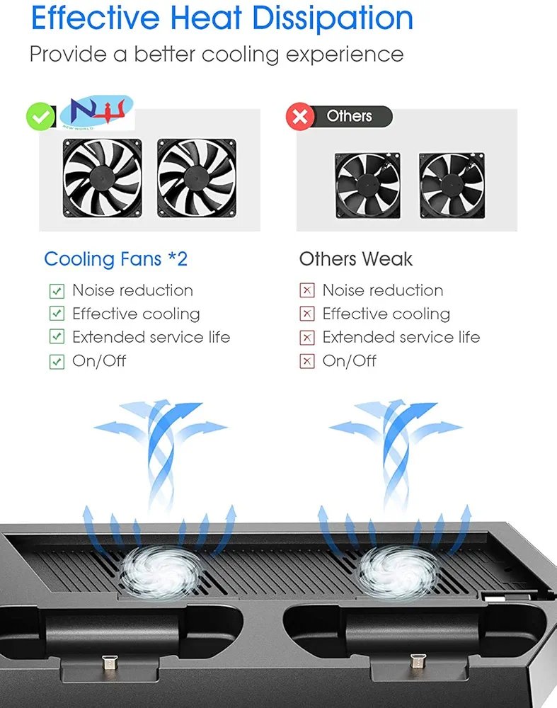 Vertical Cooling Stand for PS4 FAT/SLIM/PRO - Image 5